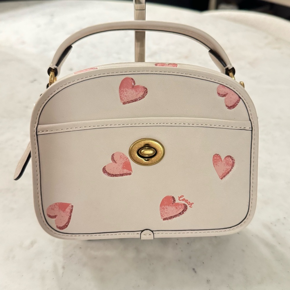 ULTRA RARE **COACH** Lunchbox Bag with Pink Hearts - Limited Edition